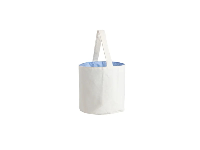 Sublimation Blanks Linen Halloween Shopping Bag(Light Blue interior,23*35cm)