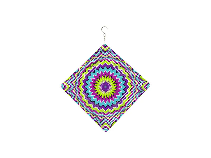 Double-Sided Sublimation Blanks Aluminium Wind Spinner (Diamond, 10 inch)