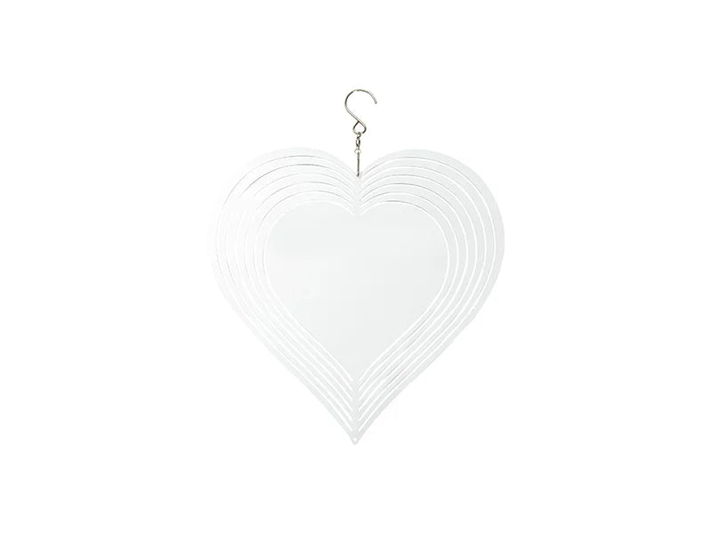 Double-Sided Sublimation Blanks Aluminium Wind Spinner (Heart, 10 inch)