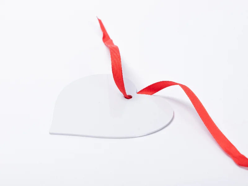 Sublimation Blank Metal Heart Ornament (7.6*7.6cm)