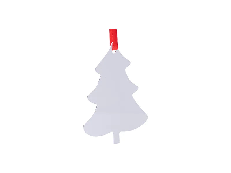 Sublimation Blank Metal Christmas Tree Ornament (8.3*10.1cm)