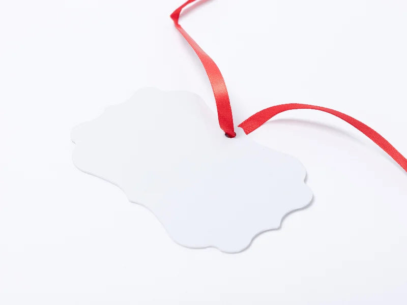 Sublimation Blank Metal Flower Shape Ornament (7*10.6cm)