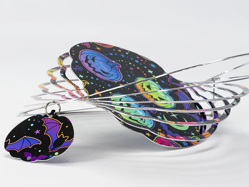 Double-Sided Sublimation Blanks Aluminium Wind Spinner (Pumpkin, 10 inch)