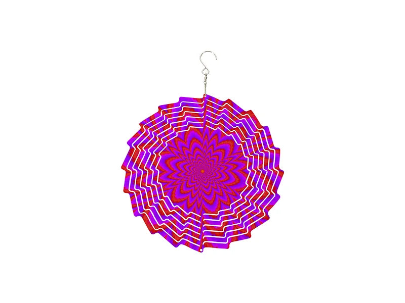 Double-Sided Sublimation Blanks Aluminium Wind Spinner (Flower, 8 inch)