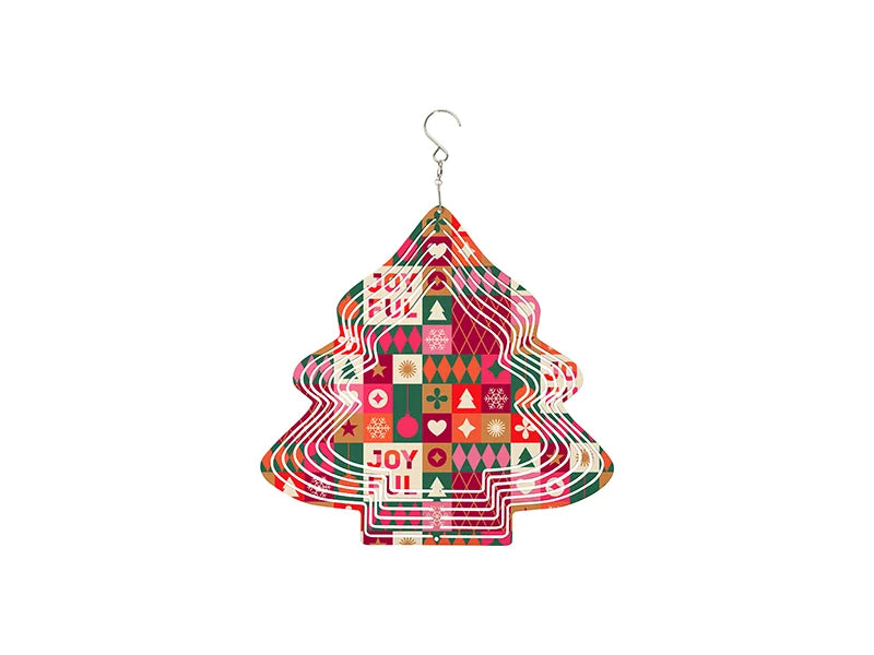 Double-Sided Sublimation Blanks Aluminium Wind Spinner (Tree, 8 inch)