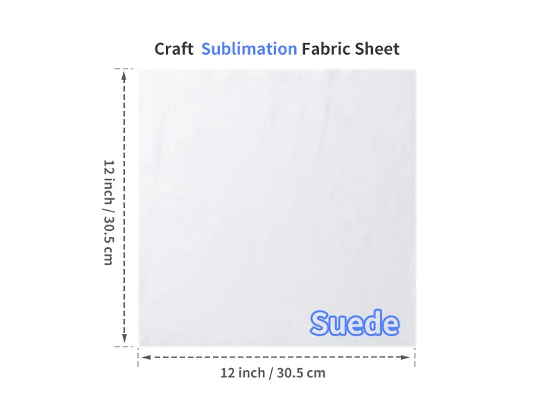 Craft Sublimation Suede Fabric Sheet (30.5*30.5cm/ 12x12in)