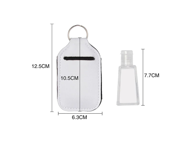 Sublimation Key Rings Hand Sanitizer Bottle Holder
