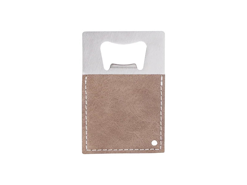 Sublimation PU Stainless Steel Bottle Opener (Gray, 8.5*5.5cm)