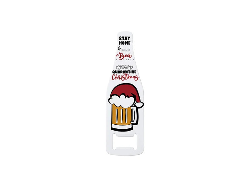 Sublimation Blanks Full White Stainless Steel Bottle Opener (Wine Bottle, 3.5*11.6cm)