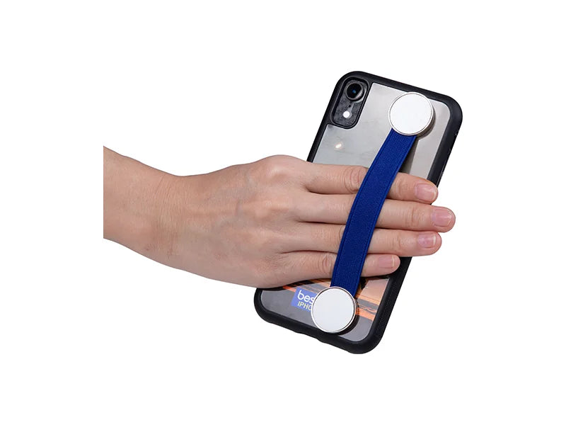 Sublimation Elastic Band Strap Phone Holder (Blue)