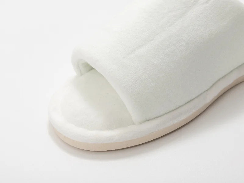 Sublimation Adult Fuzzy Slippers (Full White,38-39#)