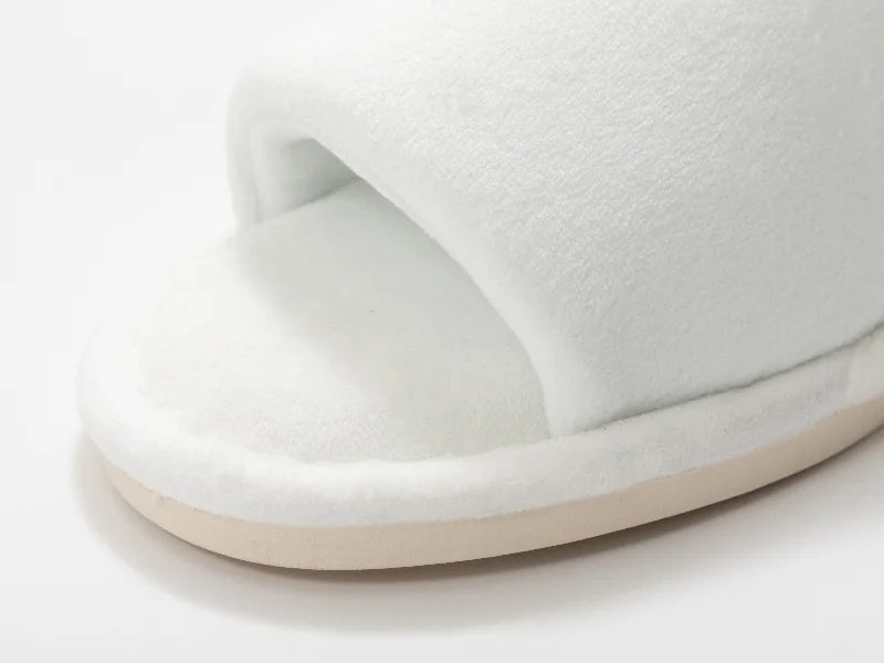 Sublimation Adult Fuzzy Slippers (Full White, 36-37#)