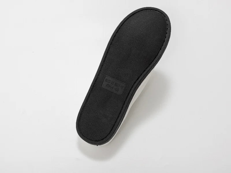 Sublimation Adult Fuzzy Close Toe Slippers (Full White, 44-45#)