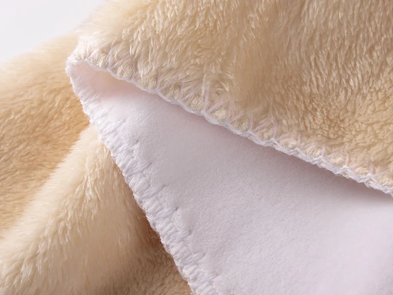 Arctic Fleece Lined Sublimation Microfiber Blanket(Khaki/White, 152*203cm/60inchx 80inch)