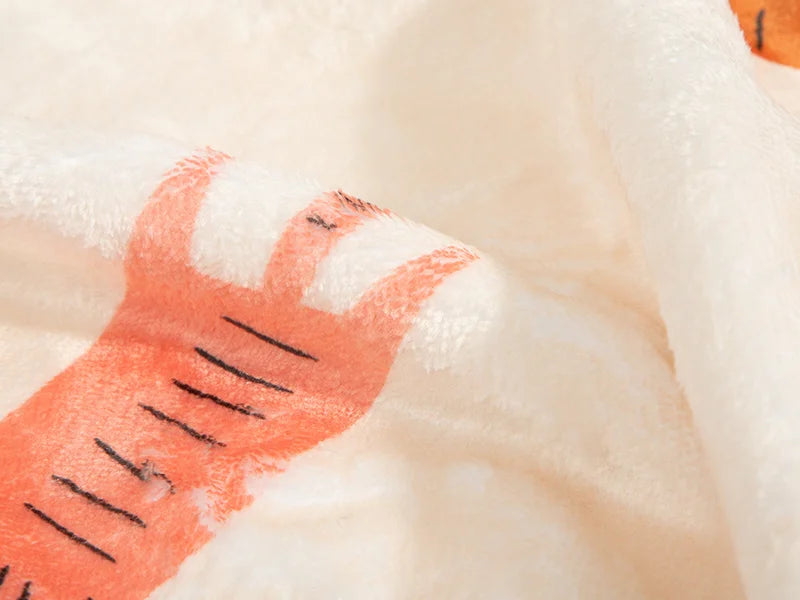 Arctic Fleece Lined Sublimation Microfiber Blanket(Full White, 152*203cm/60inchx 80inch)