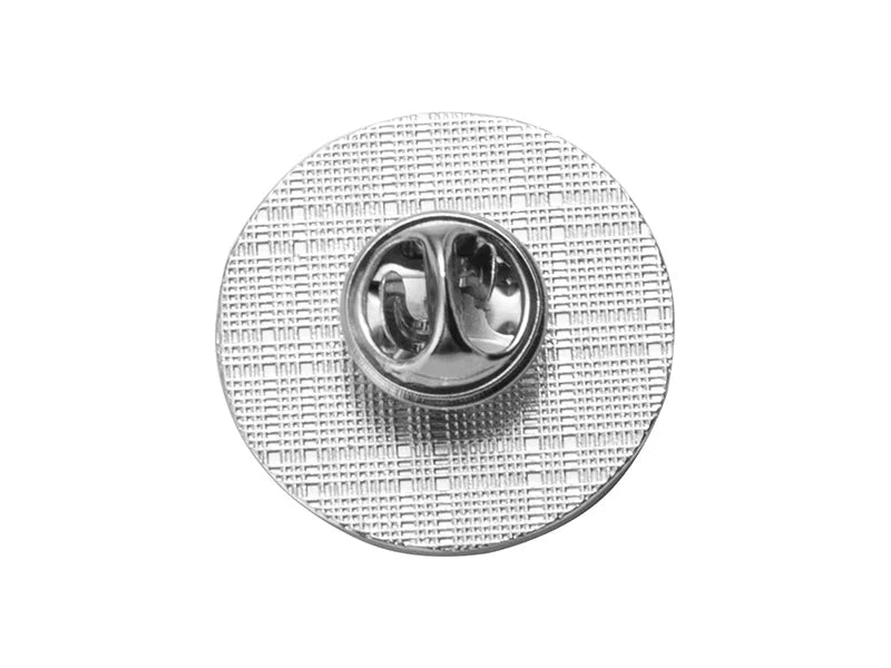 Sublimation Metal Badge (Round, Silver)