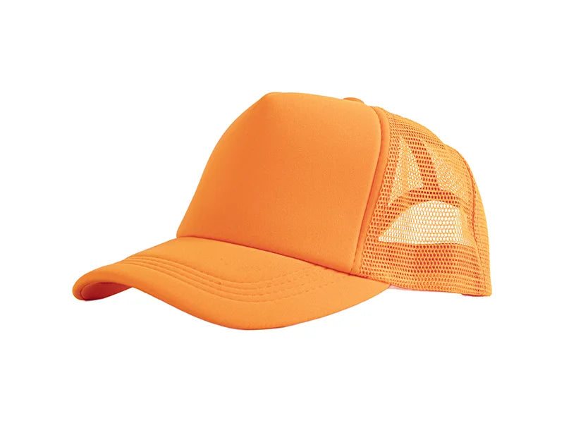 Sublimation Full Orange Mesh Adult Cap