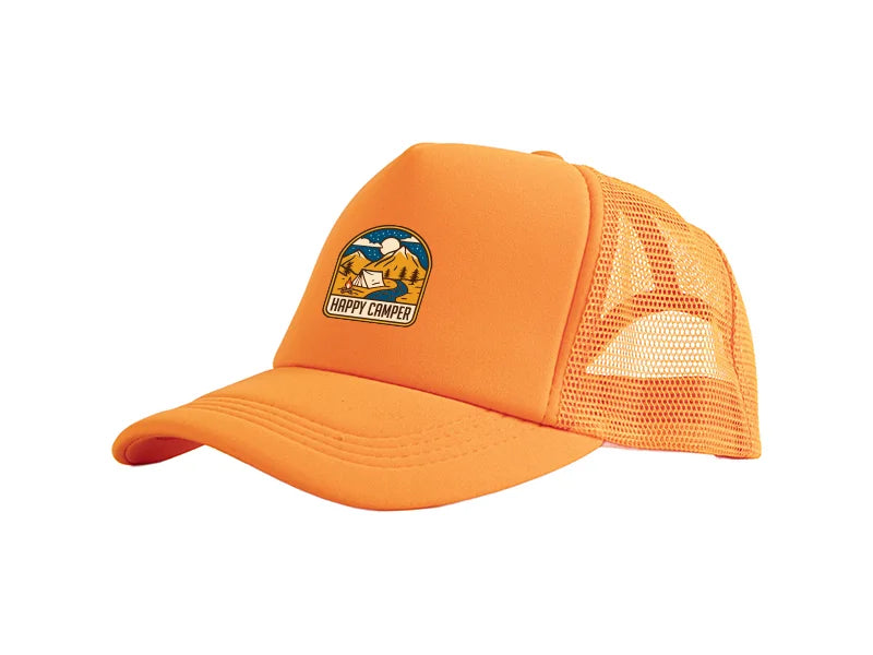 Sublimation Full Orange Mesh Adult Cap