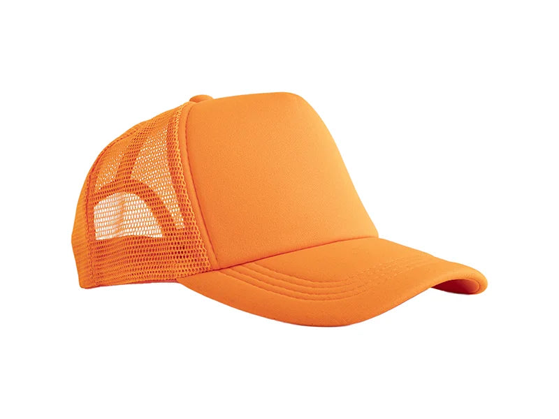 Sublimation Full Orange Mesh Adult Cap