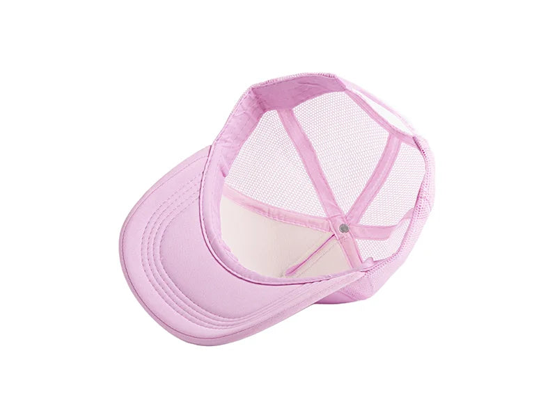 Sublimation Full Pink Mesh Adult Cap