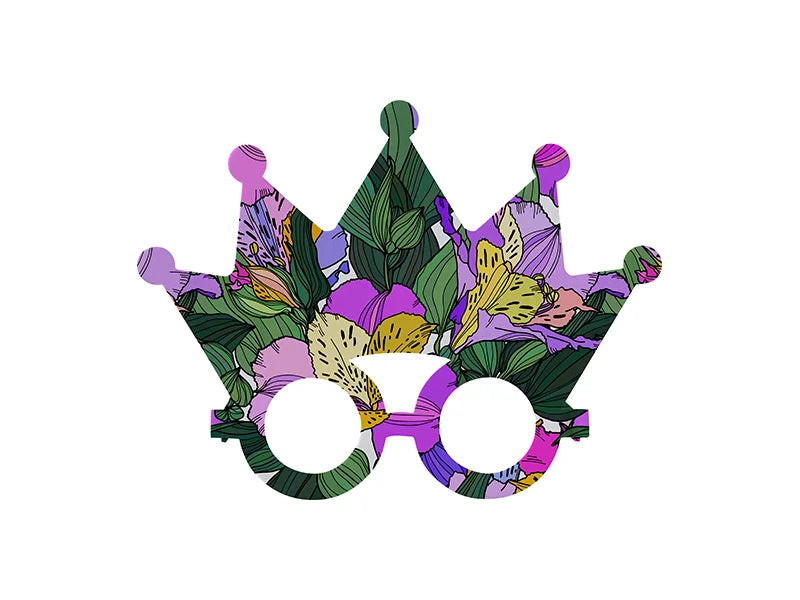 Sublimation Blank Felt Glasses (Crown)