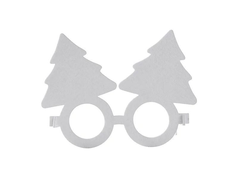 Sublimation Blank Felt Glasses (Christmas Tree)