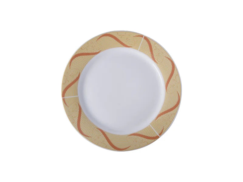 Sublimation 10inch Plate w/ Golden Pattern