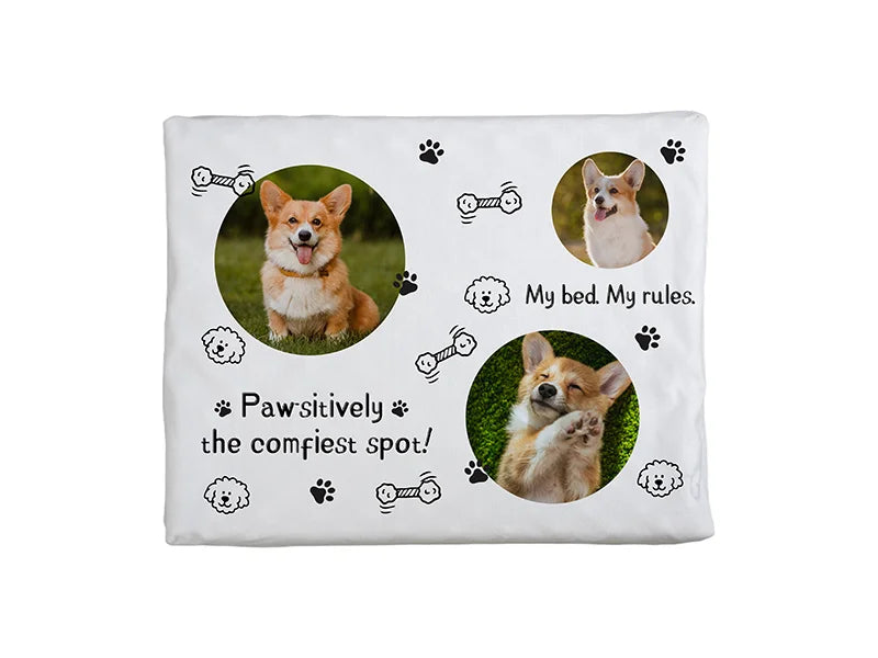 Sublimation Blank Microfiber Pet Pad with Non-slip Bottom
