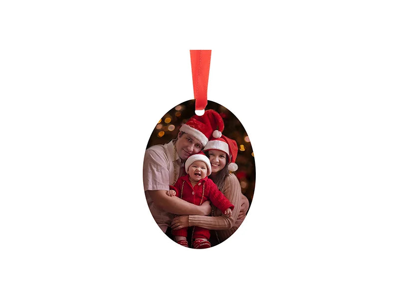 Sublimation Blanks Plastic Hanging Ornament (Oval, 6*8cm)