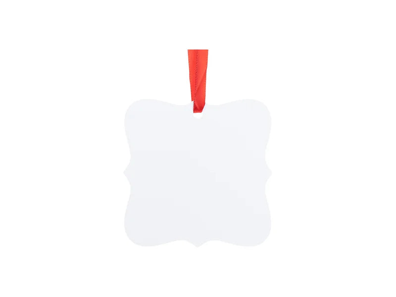 Sublimation Blanks Plastic Hanging Ornament (Square, 7.6*7.6cm)