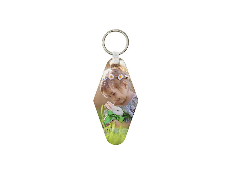 Sublimation Blanks FRP Motel Key Ring (Diamond, 4.5*9cm /1.77inchx3.54inch)
