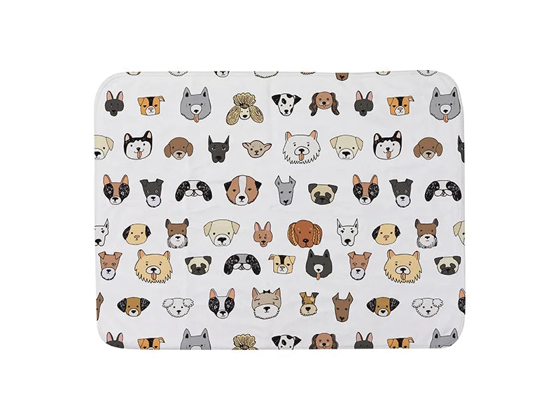 Arctic Fleece Lined Sublimation Blanks Microfiber Pet Blanket (76*101cm/29.9inchx39.76inch)