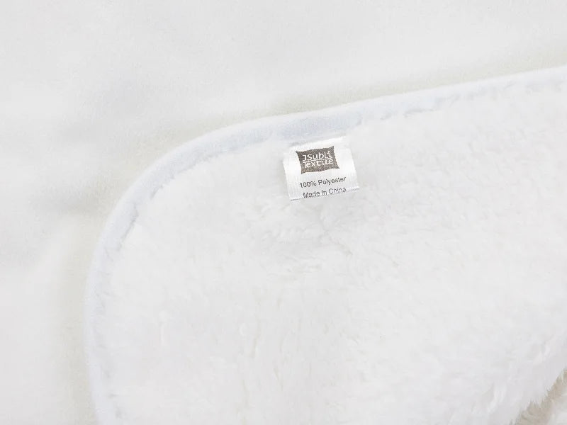 Arctic Fleece Lined Sublimation Blanks Microfiber Pet Blanket (101*127cm/39.76inchx50inch)