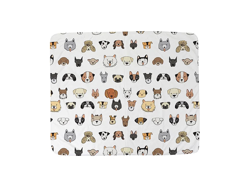 Arctic Fleece Lined Sublimation Blanks Microfiber Pet Blanket (127*152cm/50inchx59.8inch)
