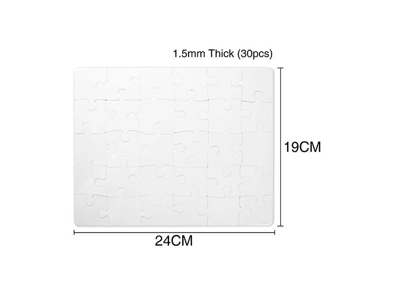 Sublimation Puzzle (7.5 x 9.5 inch, Glossy, 30pcs)