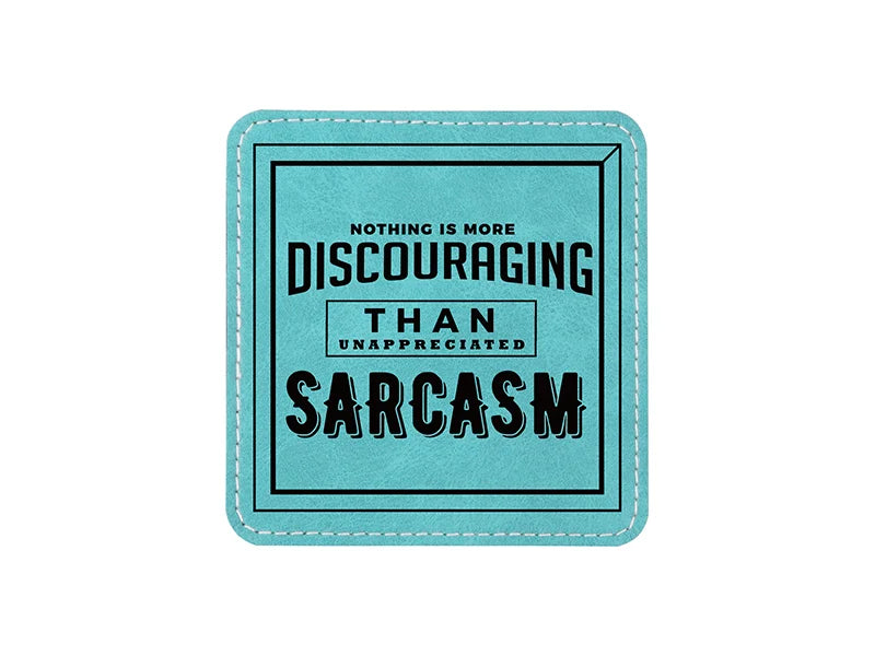 Sublimation PU Leather Square Mug Coaster (Green, 10*10cm)