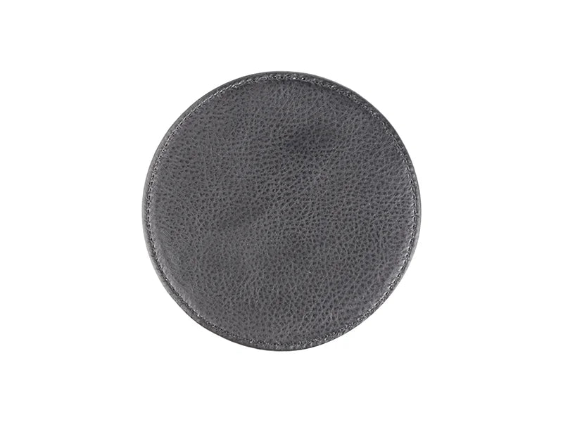 Sublimation PU Leather Round Mug Coaster (9.5cm)