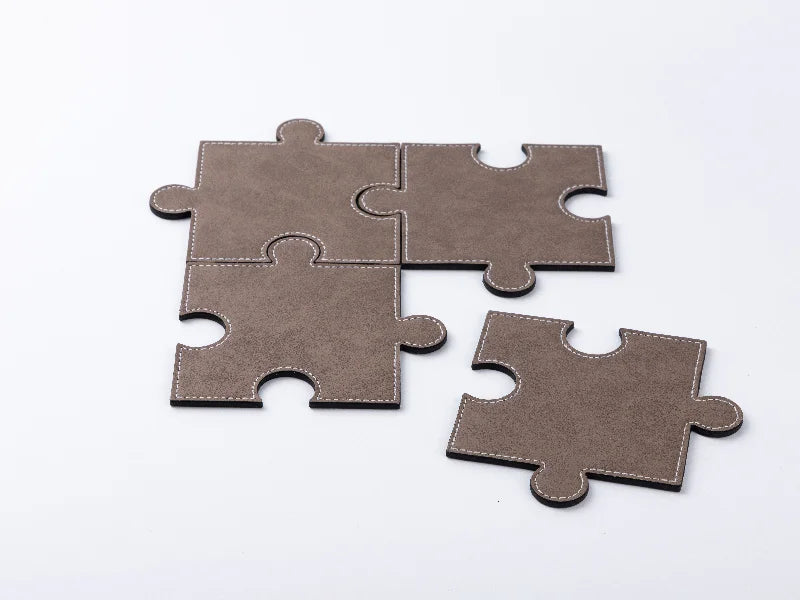 PU Puzzle Coaster(Dark Gray, 12*12cm)