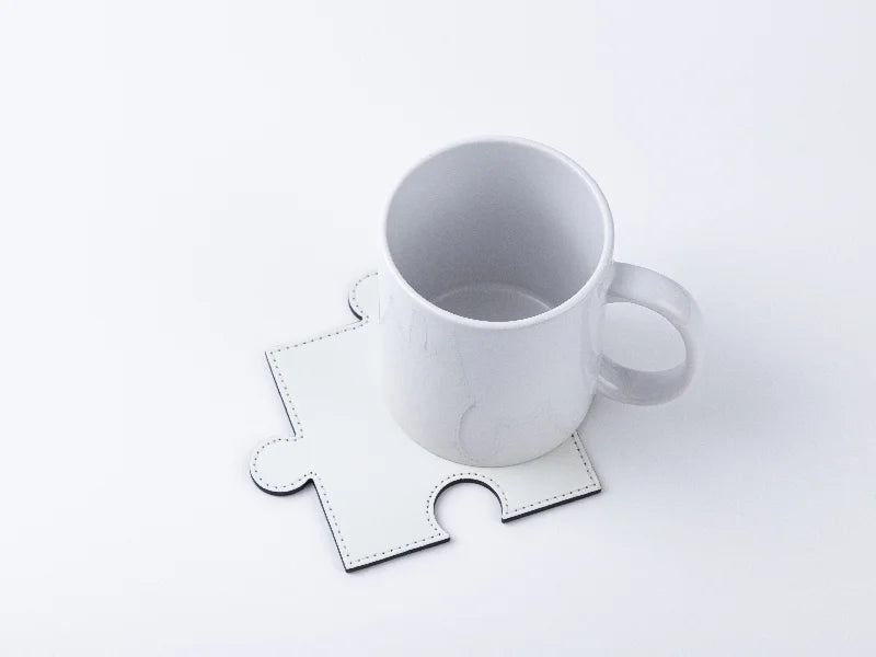 PU Puzzle Coaster(White, 12*12cm)