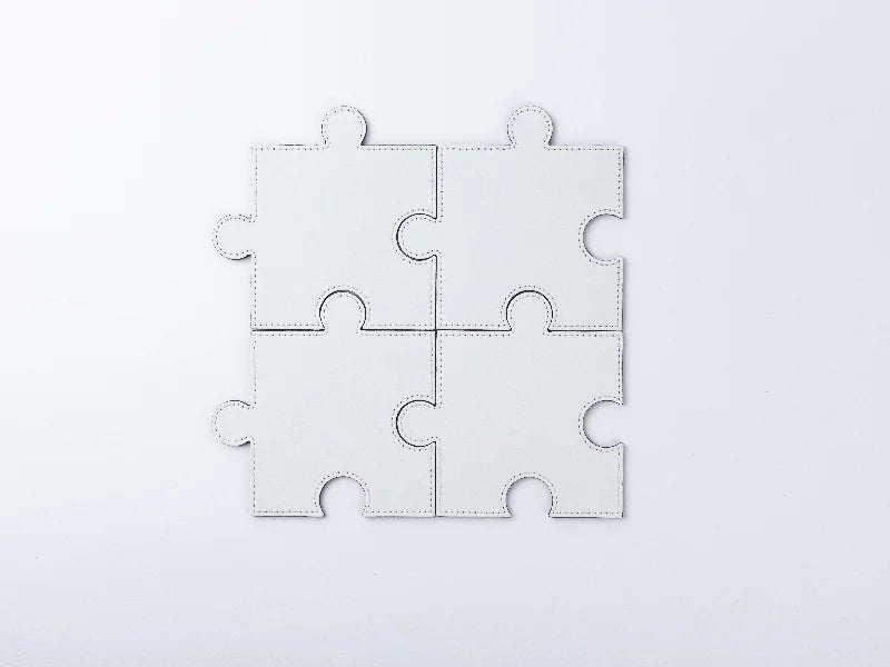 PU Puzzle Coaster(White, 12*12cm)