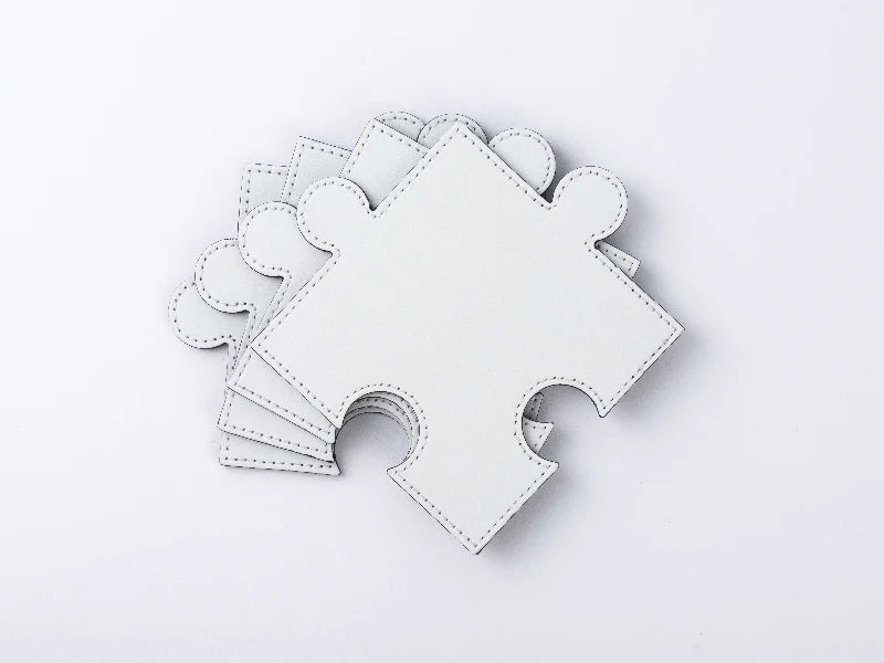 PU Puzzle Coaster(White, 12*12cm)