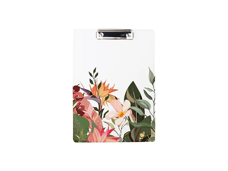 Sublimation PU Leather Clipboard with Metal Clip (White, A4 size)