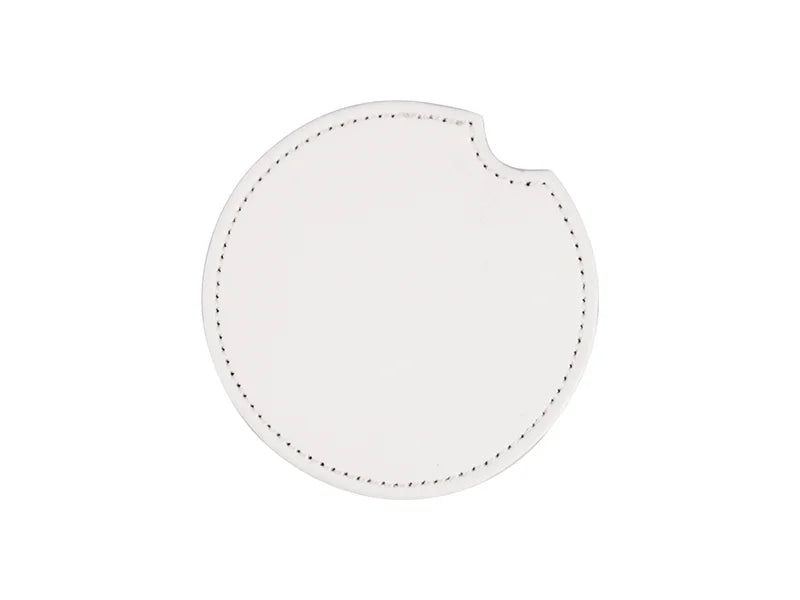 Sublimation PU Leather Car Mug Coaster (6.5cm)