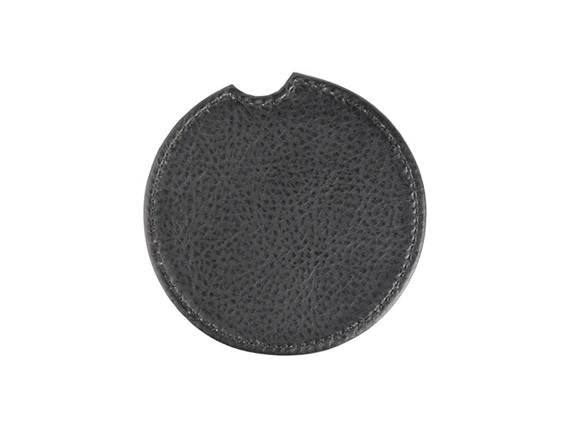 Sublimation PU Leather Car Mug Coaster (6.5cm)