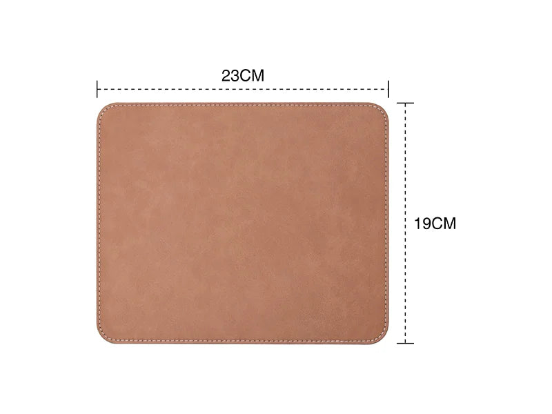 Sublimation 19*23cm PU Leather Placemat (Brown)
