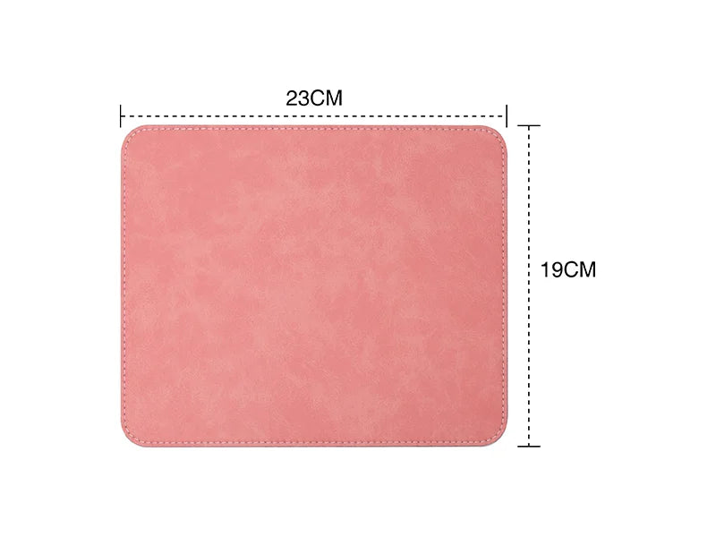 Sublimation 19*23cm PU Leather Placemat (Pink)