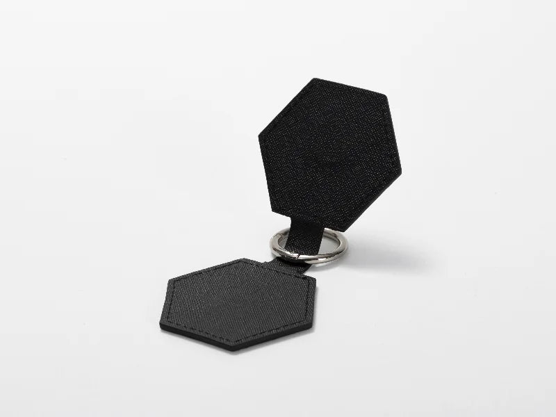 Sublimation Blanks PU Handbag Magnetic Hat Clip(6.7*9.3cm,hexagon)