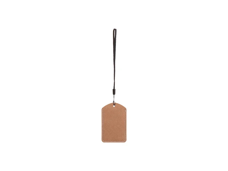 Sublimation Blanks PU Luggage Tag(Brown)
