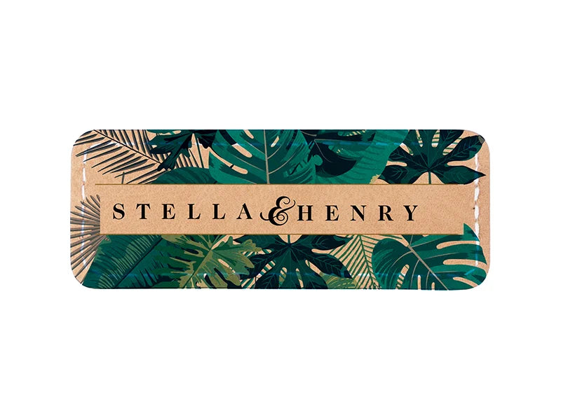 Sublimation PU Leather Badge Name Tag (Brown, Small Rectangle)