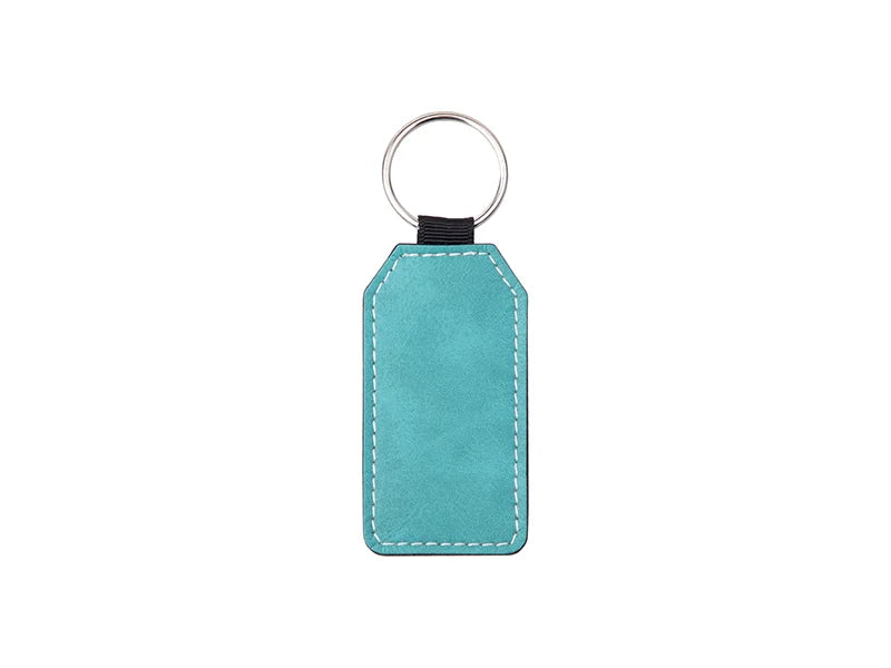 Sublimation PU Leather Key Chain (Green, Barrel)